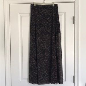 Free People midi floral skirt